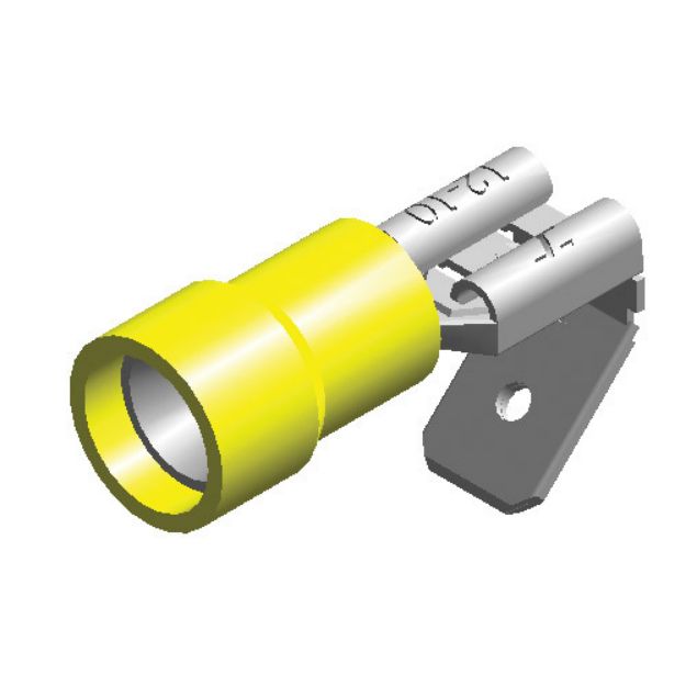 Picture of Yellow Term Piggyback | 6.3mm
